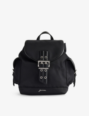 GANNI: Bucky Small Woven Backpack
