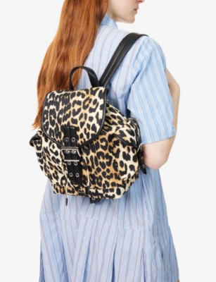 GANNI: Bucky Woven Backpack