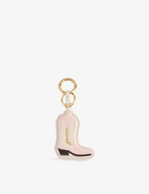 GANNI: Western Boot Leather Keyring