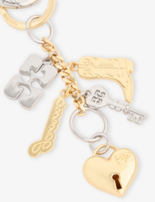 GANNI: Charms Metal Keyring