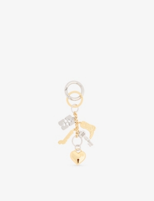 GANNI: Charms Metal Keyring
