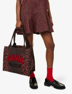 GANNI: Easy Shopper Large Cotton Tote Bag