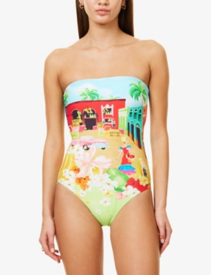 SEAFOLLY: Cuba Bandeau One Piece Swimsuit