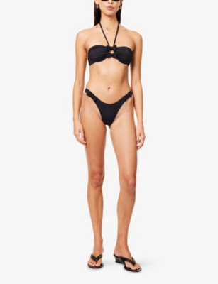 Seafolly Womens Black Rio High-rise Bikini Bottoms