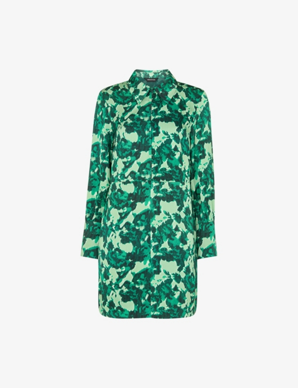 Spun Bouquet Woven Mini Dress