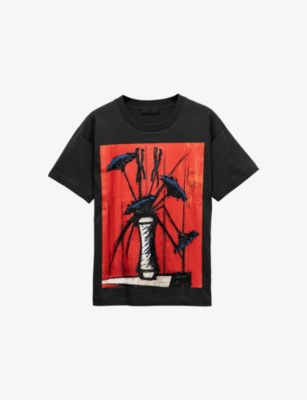 PRADA: Bernard Buffet Graphic-Print Cotton-Jersey T-Shirt