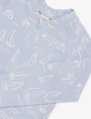 H&M ADORABLES: Graphic-Print Textured Sunsuit 4-36 Months