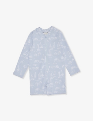 H&M ADORABLES: Graphic-Print Textured Sunsuit 4-36 Months