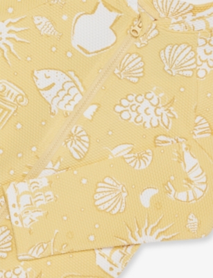 H&M ADORABLES: Graphic-Print Textured Sunsuit 4-36 Months