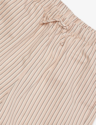H&M ADORABLES: Stripe-Print Straight-Leg Cotton-Poplin Trousers 2-10 Years