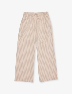 H&M ADORABLES: Stripe-Print Straight-Leg Cotton-Poplin Trousers 2-10 Years