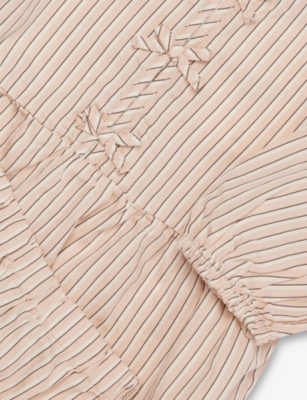 H&M ADORABLES: Stripe-Print Two-Piece Cotton-Poplin Set 6-36 Months