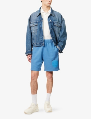 BURBERRY: Drawstring Brand-Print Cotton-Jersey Shorts
