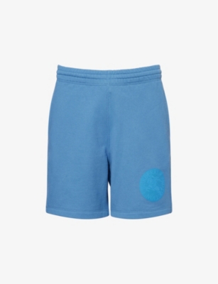 BURBERRY: Logo-Print Drawstring-Waist Cotton-Jersey Shorts