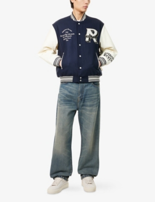 REPRESENT: Owners Club Embroidered Wool-Blend Varsity Jacket