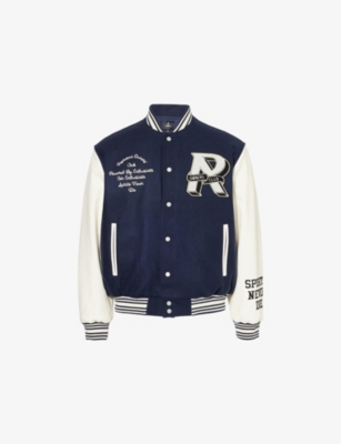 REPRESENT: Owners Club Embroidered Wool-Blend Varsity Jacket