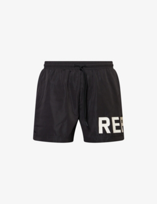 REPRESENT: Logo-Print Regular-Fit Swim Shorts