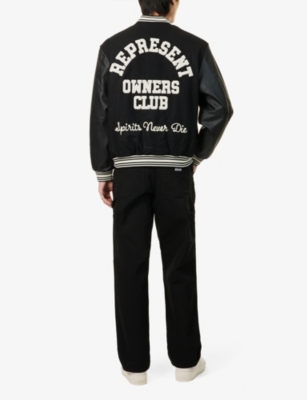 REPRESENT: Owners Club Embroidered Wool-Blend Varsity Jacket