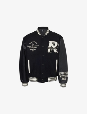 REPRESENT: Owners Club Embroidered Wool-Blend Varsity Jacket