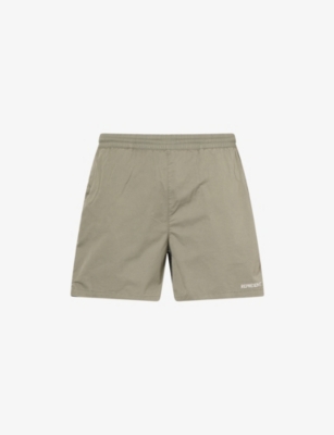 REPRESENT: Serif Logo-Embroidery Cotton Shorts