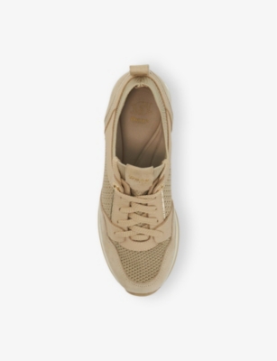 DUNE: Eiline Side-Zip Leather Low-Top Trainers