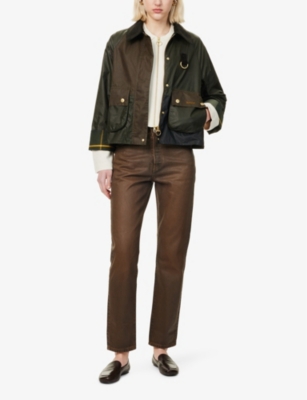 Alma Colour-Block Waxed Cotton Jacket