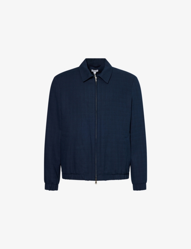 Regular-Fit Cotton Blouson Jacket