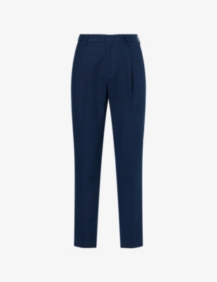 SUNSPEL: Regular-fit textured cotton trousers
