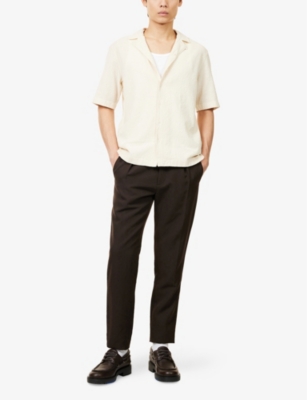 SUNSPEL: Loose-Weave Short-Sleeve Cotton T-Shirt