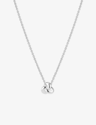 SIF JAKOBS: Imperia Piccolo Rhodium-Plated 925 Sterling Silver and Cubic Zirconia Pendant Necklace
