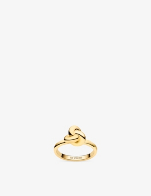 SIF JAKOBS: Imperia Pianura Piccolo 18ct Yellow Gold-Plated 925 Sterling Silver Ring