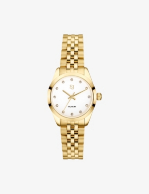 SIF JAKOBS: Sophia 18ct Yellow Gold-Plated Stainless-Steel Watch