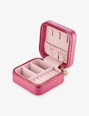 SIF JAKOBS: Piccolo Square Leather Jewellery Box