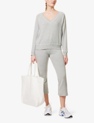 SPLITS59: Bennie V-Neck Stretch-Woven Sweatshirt