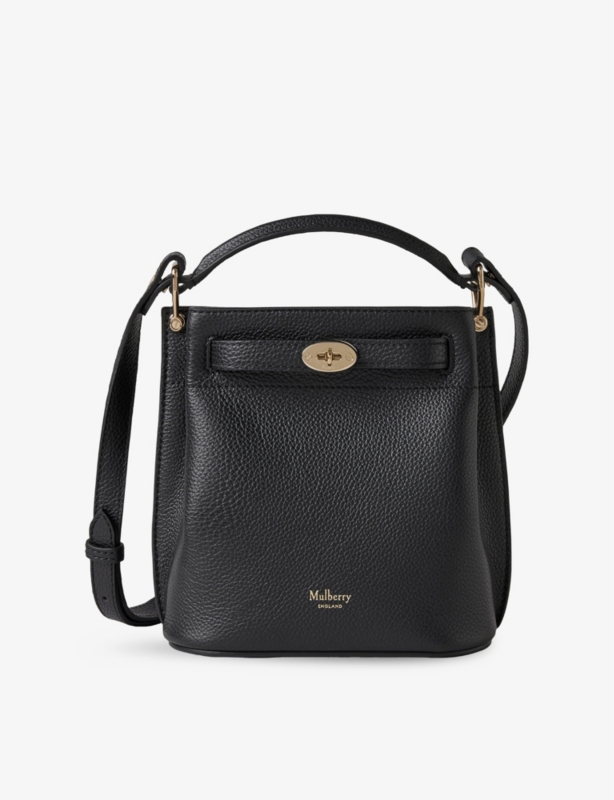 Mini Islington Grained Leather Bucket Bag