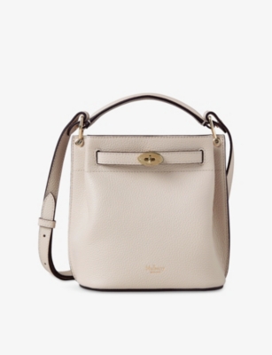 MULBERRY: Islington Mini Grained Leather Bucket Bag