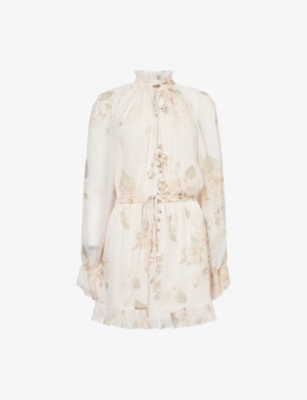 ZIMMERMANN: Balance Graphic-Print Woven Playsuit
