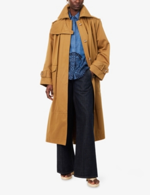 ZIMMERMANN: Illuminate Relaxed-Fit Cotton Trench Coat