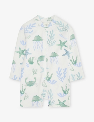 H&M ADORABLES: Graphic-Print UPF 50 Swimsuit 4 Months-3 Years