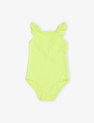 H&M ADORABLES: Neon Frilled-Trim Swimsuit 2-10 Years