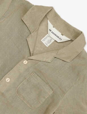 H&M ADORABLES: Two-Piece Shirt And Shorts Linen Set 4 Months-3 Years