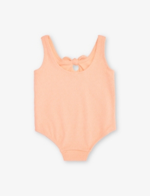 H&M ADORABLES: Textured Bow-Tie Swimsuit 4 Months-3 Years