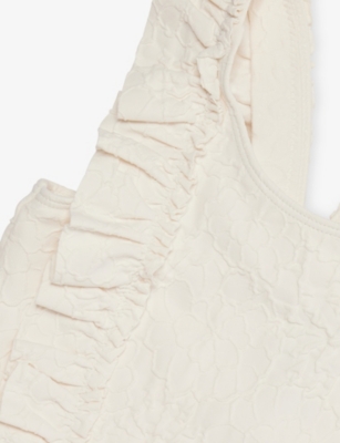 H&M ADORABLES: Frill-Trim Swimsuit 4 Months-3 Years