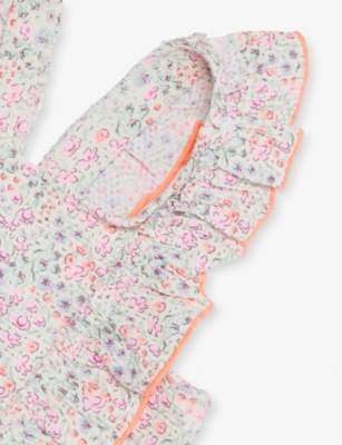 H&M ADORABLES: Floral-Print Frill-Trim Swimsuit 4 Months-3 Years