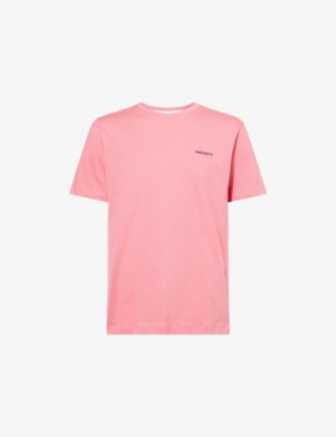 HACKETT MENS HACKETT SWIM TRIM ARCH LOGO-EMBROIDERED COTTON T-SHIRT 