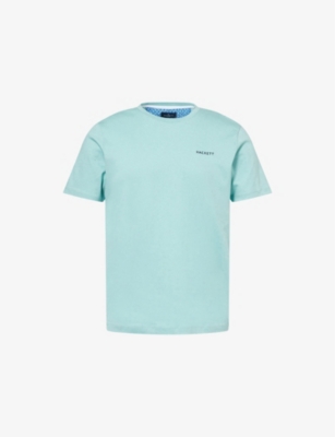 HACKETT MENS HACKETT SWIM TRIM ARCH LOGO-EMBROIDERED COTTON T-SHIRT 
