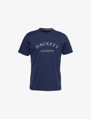 HACKETT MENS HACKETT HERITAGE SHORT-SLEEVE COTTON-JERSEY T-SHIRT 