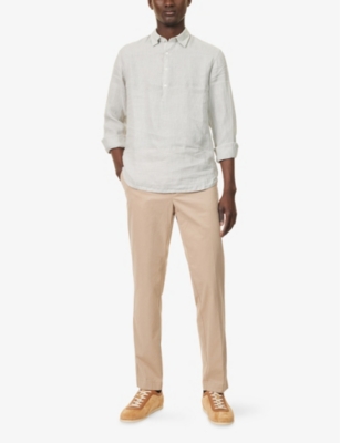 HACKETT: Chino Kensington Two-Slip-Pockets Stretch-Cotton Trousers