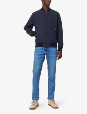 HACKETT MENS HACKETT POWERFLEX STRAIGHT-LEG STRETCH-DENIM BLEND JEANS 