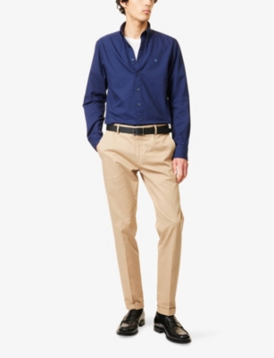 HACKETT: Long-Sleeve Tailored-Fit Cotton Shirt